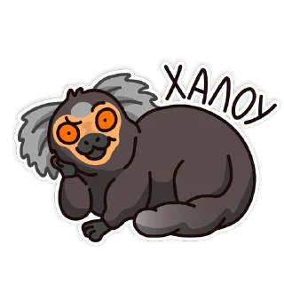 Стикер мармозеточка by @sony15che - 11