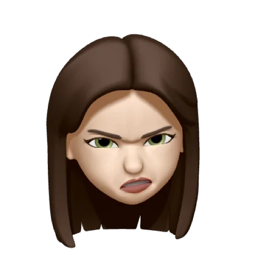 cartoon human face lip