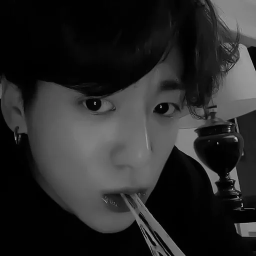 black and white person human face