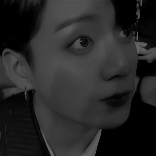 person human face black and white