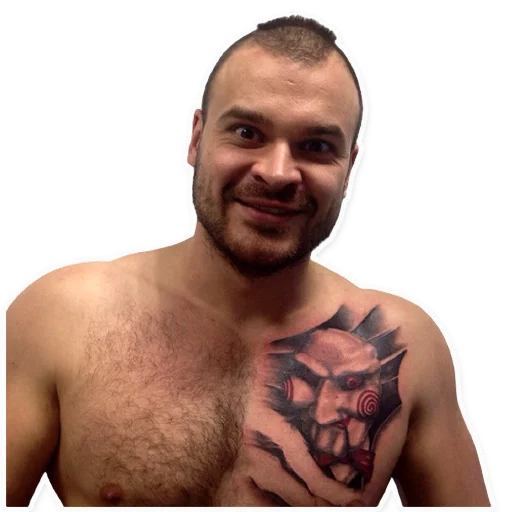 person human face chest