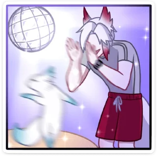 Стикер Мари и Хидэ: Медовый месяц :: @stickroom - 6