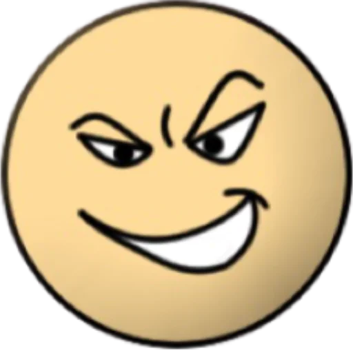 cartoon smile emoticon