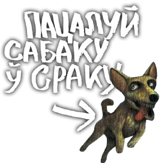 Sticker знакі бяды з прабеламі - 10