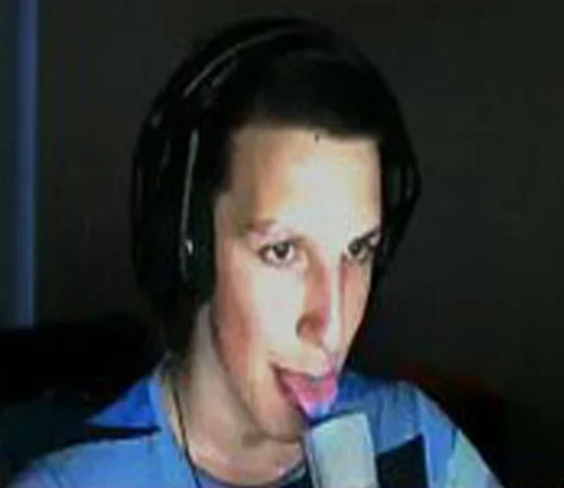 headphones person human face