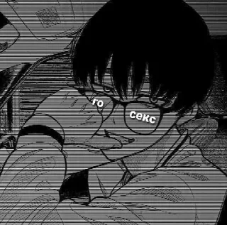 Стикер анимешка - 1