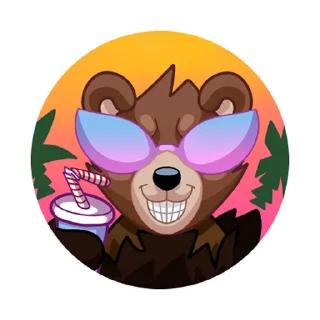 Стикер Медвежутка без надписей @TgSticker - 11