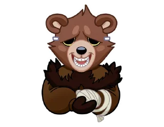 Стикер Медвежутка без надписей @TgSticker - 0
