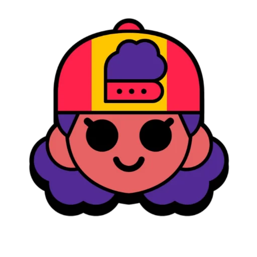 Стикер MEG BRAWL STARS PINS (by @nsunsetn) - 8