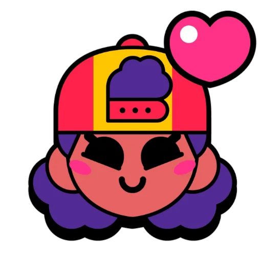 Стикер MEG BRAWL STARS PINS (by @nsunsetn) - 7