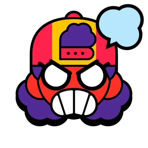 Стикер MEG BRAWL STARS PINS (by @nsunsetn) - 2