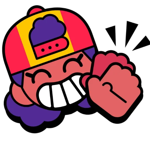 Стикер MEG BRAWL STARS PINS (by @nsunsetn) - 1