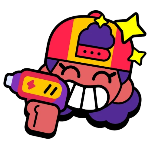 Стикер MEG BRAWL STARS PINS (by @nsunsetn) - 0