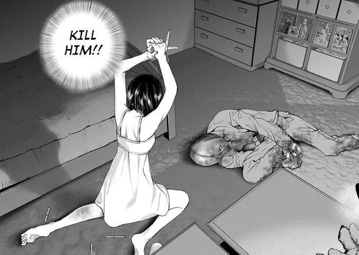 cartoon black and white indoor