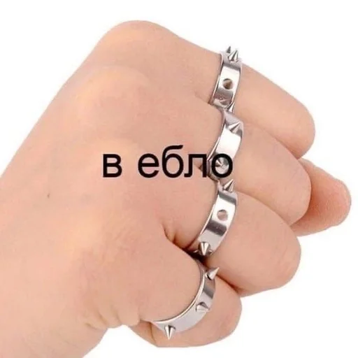 модный аксессуар кольцо гвоздь