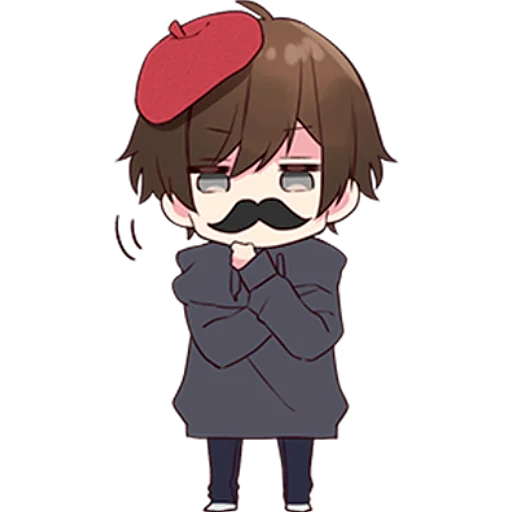 Стикер Менхера-кун 2 @nyasticks - 8