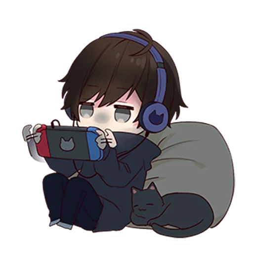 Стикер Менхера-кун 2 @nyasticks - 4