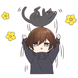 Sticker Менхера-кун 3 @nyasticks - 4