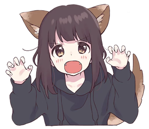 Стикер cuteanimegirl - 11