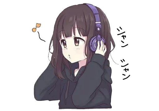 Стикер cuteanimegirl - 9