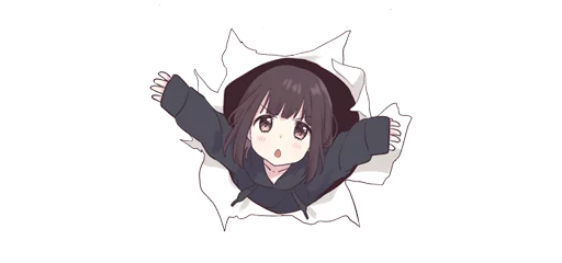 Стикер cuteanimegirl - 4