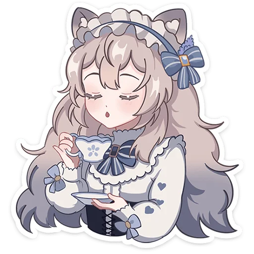 Sticker meowteabeztexta - 1