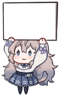 Стикер Мяути без текста @stickers_vk - 6