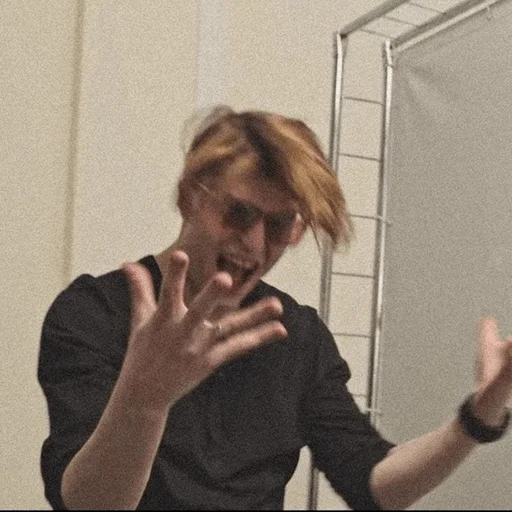 person human face wall