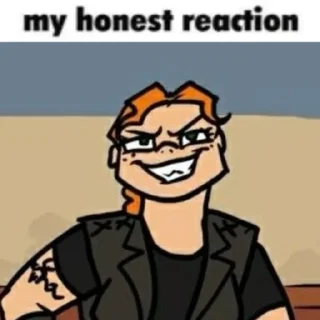 Sticker my honest reaction | Metal family - 7