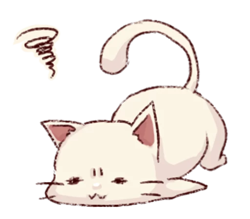 кошка эскиз животное