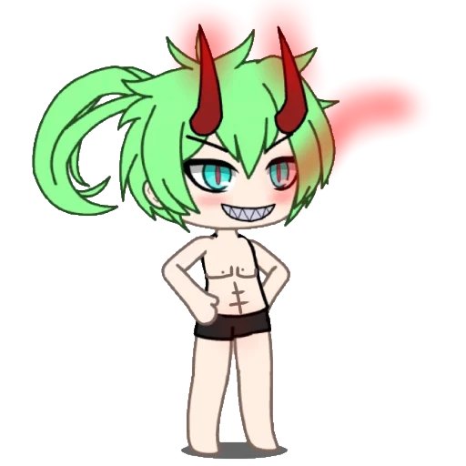 мидори альфа полудемон гача лаеф - 