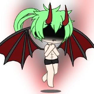 Стикер мидори альфа полудемон гача лаеф - 3