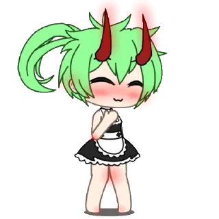 Стикер мидори альфа полудемон гача лаеф - 1