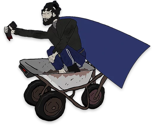 колесо мультфильм ручная тележка