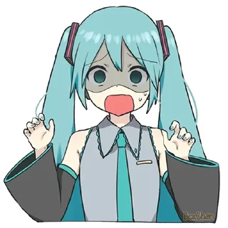 Стикер Мику Хацунэ "BoxChan" - 8