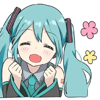 Стикер Мику Хацунэ "BoxChan" - 4