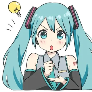 Стикер Мику Хацунэ "BoxChan" - 9