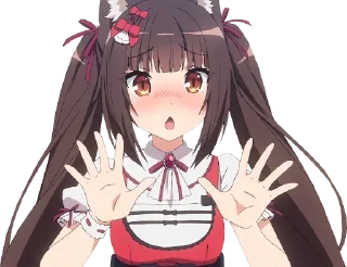 Стикер nekopara miku - 6