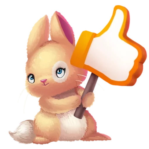 Sticker Милашка Кролик - 0