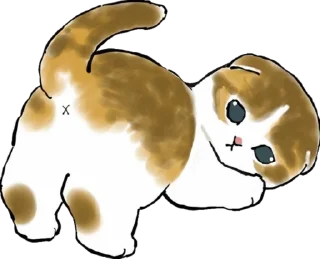 Sticker Pushistye zhopki - 1