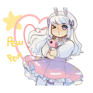 Стикер Милая леди - @tg_sticks - 3