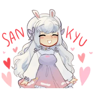 Стикер Милая леди - @tg_sticks - 11