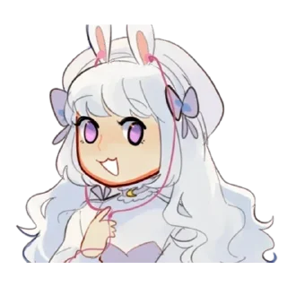 Стикер Милая леди - @tg_sticks - 7