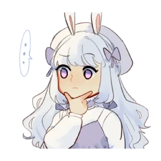 Стикер Милая леди - @tg_sticks - 6