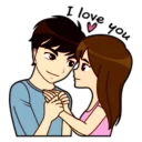 Стикер милая история - 4