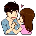 Стикер милая история - 1