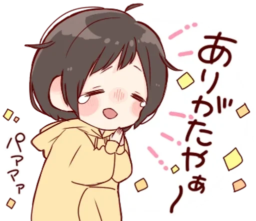 Стикер ✿девочка в толстовке✿ @anime_sticks - 5