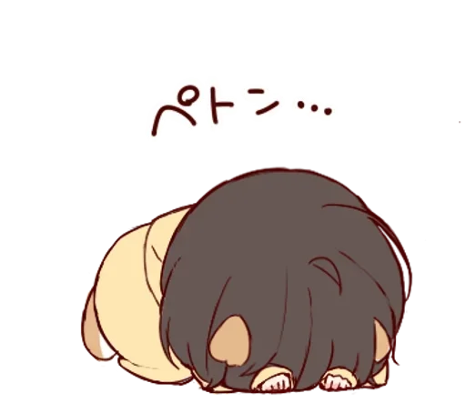 Стикер ✿девочка в толстовке✿ @anime_sticks - 0