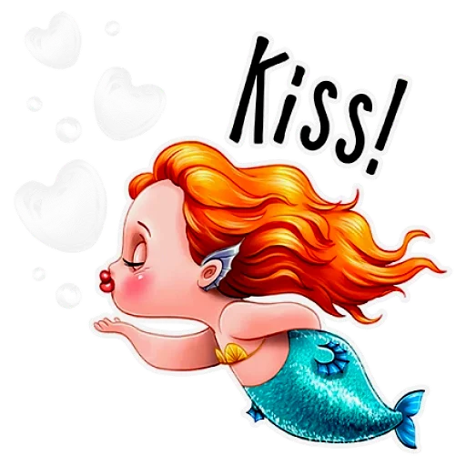 Sticker Русалка - 11
