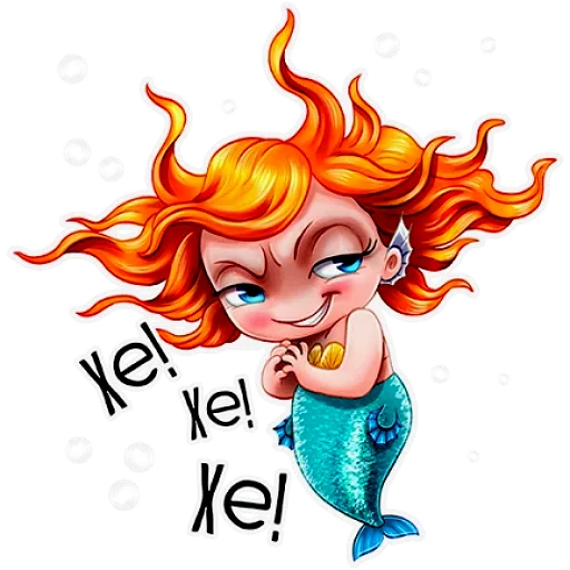 Sticker Русалка - 3